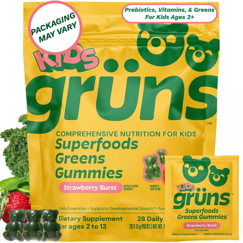 Gruns Kids Multivitamin Kids Greens Gummies, 28 ct