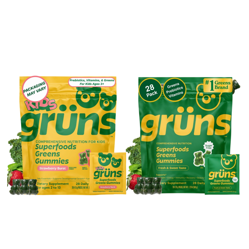 Grüns Superfood Gummies Family Bundle